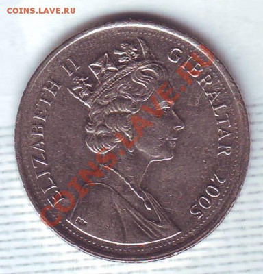 Гибралтар.10 пенсов.2005.Пушка. до 23.11 - 20050020.JPG