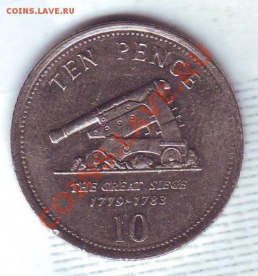 Гибралтар.10 пенсов.2005.Пушка. до 23.11 - 20050021.JPG