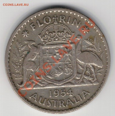 Ag АВСТРАЛИЯ ФЛОРИН 1954 ДО 21.11 В 22.00МСК (7213) - 5-ав-фл54а