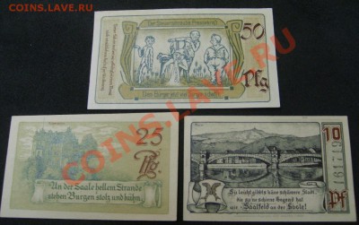 SAALFELD a. SAALE ,50+25+10 ПФЕННИГОВ 1921г(Unc)!до21.11 - S6000296.JPG