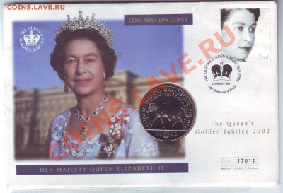 В.Британия.5 Фунтов.2002.Конверт.Марки. до 24.11 - 20020023.JPG