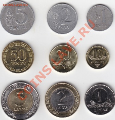 Литва набор из 9 монет до 25.11 22:00 мск - IMG_0012
