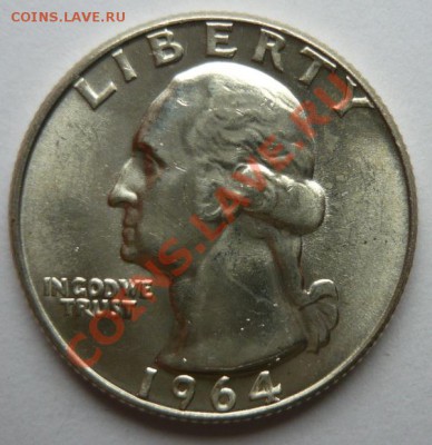 США 25 центов 1964г D.До 27.11. 22.00 мск - P1090326.JPG
