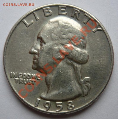 США 25 центов 1958г D.До 27.11. 22.00 мск - P1090332.JPG
