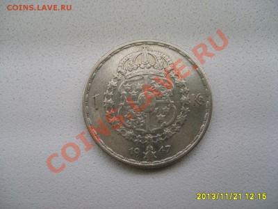 ШВЕЦИЯ,1 КРОНА 1947г(Густаф V,Ag 0,400 )!!до 23.11.2013 - S6000477.JPG