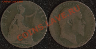 Великобритания 1 пенни 1902 до 22:00мск 28.11.13 - Великобритания 1 пенни 1902 (90)