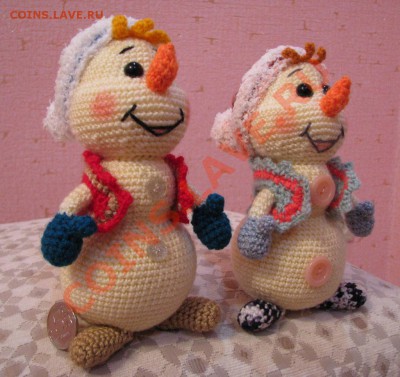 Продам вязаные игрушки ручной работы - Снеговики