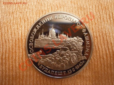 3 руб.1995г.50летОсвобождения Будапешта(ПРУФ,хол) до 29.11. - PB070098.JPG
