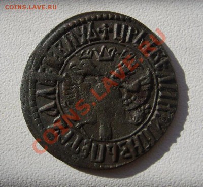РОССИЯ,Петр I, ДЕНГА 1707г (Cu)!!до 24.11.2013 - S6000556.JPG