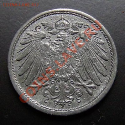 Германия 10 пфеннигов (1921) цинк до 26.11 (22.00) - Германия 10 пфеннигов (1921) цинк А