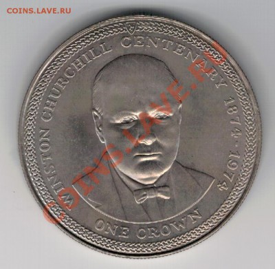 О.МЭН КРОНА 1974 УИНСТОН ЧЕРЧИЛЛЬ ДО 28.11 В 22.00МСК (6928) - 4-мэн74а