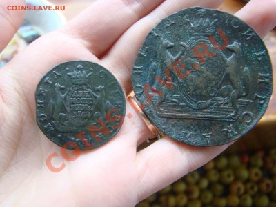 Лот сибирских монет: 2 коп 1768г + 10 коп 1770 - DSC05861.JPG
