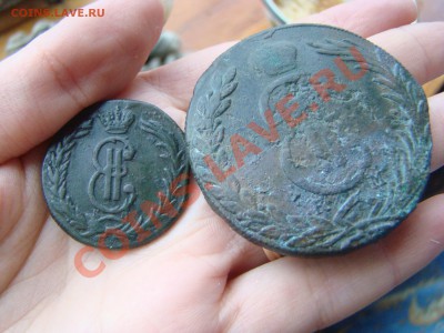 Лот сибирских монет: 2 коп 1768г + 10 коп 1770 - DSC05863.JPG