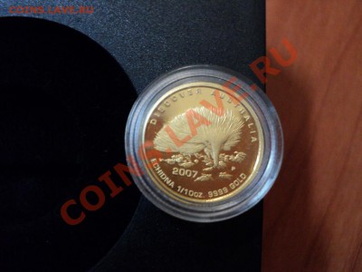 Австралия 15 долларов 2007 Ехидна золото - DSC02975.JPG