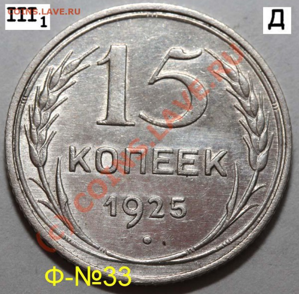 Уникальный лот 15 копеек 1925. До 1 февраля 21-00 - 1925 III-1 Д р