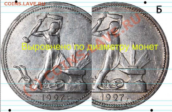 Полтинник 1927. Разновидности - 1927-1
