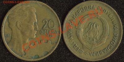 Югославия 20 динар 1955 до 22:00мск 01.12.13 - Югославия 20 динар 1955 (35)