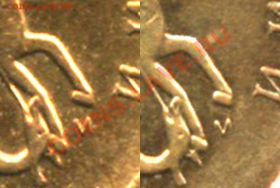 10 копеек 2008 М Буква "М" расположена одинаково? - 10-2008-М2