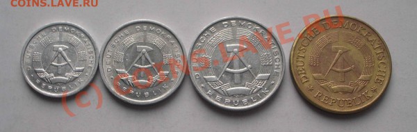 4 монеты ГДР      короткий аук. (окон. 31.01.10 в 21-00 МСК) - 006