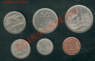 Зимбабве. 6 монет. Окончание 30 ноября - Zimbabwe1