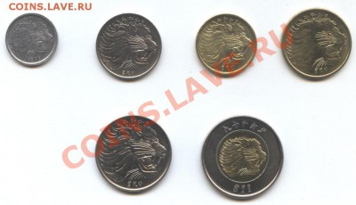 Вопрос коллекционерам монет по теме "фауна" - Efiopia