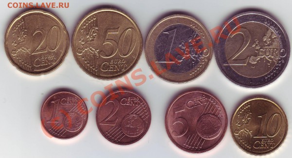 Словакия набор 8 монет евро 2009 до 01.02 - Словакия набор 1.JPG