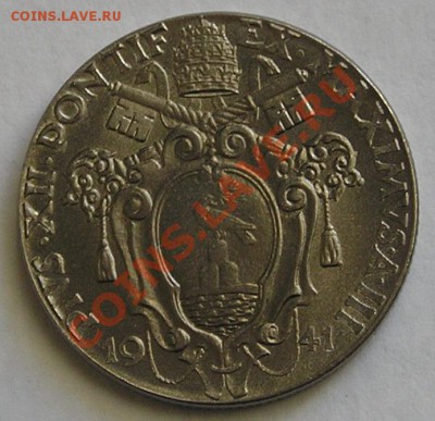 Ватикан, 1 Лира 1941 "Дева Мария"СОХРАН (28.11) - P1012636.JPG