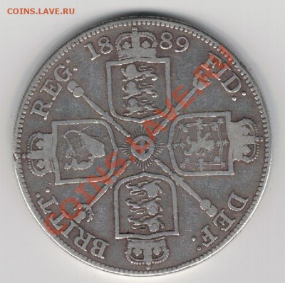 Ag Великобритания двойной флорин 1889 до 02.12 в 22ч (7255) - 5-вел-дв.фл1