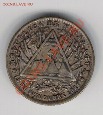 Ag Никарагуа 5 сентаво 1887 до 02.12 в 22.00мск (7196) - 5-ник
