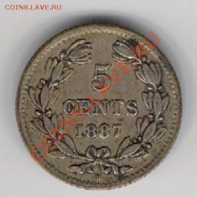 Ag Никарагуа 5 сентаво 1887 до 02.12 в 22.00мск (7196) - 5-ник1