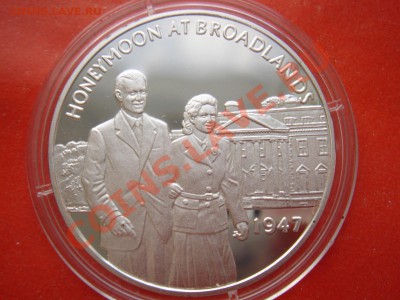 Ag-925 Жетон "Медовый месяц" Пруф капсула до 03.12 22- - Золотой Юбилей 1947- мм-1.JPG