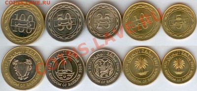 Бахрейн. Набор из 5 монет 2005-06г до 21.00 мск 05.12.13 - Бахрейн