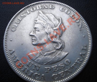 REPUBLICA DEL SALVADOR 1 Песо 1908 г. Колумб - 1 песо аверс.JPG