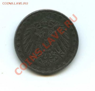 Германия 10 пфеннигов 1917 А цинк - редкий тип - img016