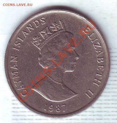 Кайманы.25 Центов.1987.Парусник. до 05.12 - 19870031.JPG