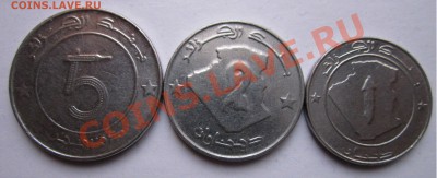 монеты 1 2 и 5 динара алжир - 34