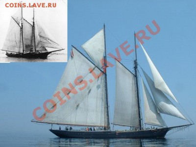 Кораблики на банкнотах - Schooner ERNESTINA.JPG
