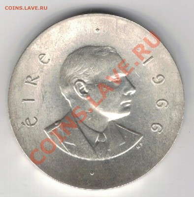 Ag ИРЛАНДИЯ 10 ШИЛЛИНГОВ 1966 ДО 05.12 В 22.00МСК (7409) - 5-ир