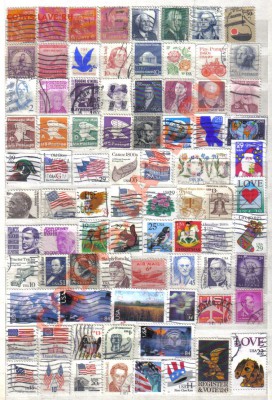 Марки США 82шт до 3.12 22.00мск - Марки США 82шт