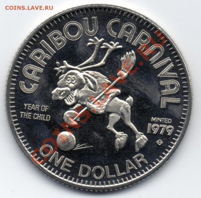 Y98 Канада торг. доллар Caribou Carnival 1979 08.12 в 22°° - Y98 Trade Dollar_1