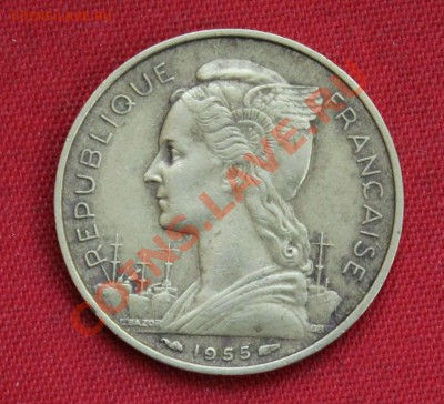 ФРАНЦУЗСКИЙ РЕЮНЬОН 20 франков 1955г.    до 8.12.13г.в 22-00 - IMG_9687.JPG