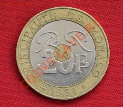 МОНАКО 20 франков 1997г. ТРИМЕТАЛЛ  до 8.12.13г.в 22-00 - IMG_9685.JPG