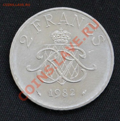 МОНАКО 2 франка 1982г. РАНЬЕ III до 8.12.13г.в 22-00 - IMG_9659.JPG
