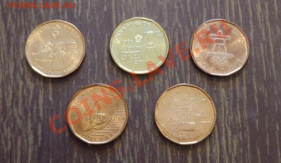 КАНАДА - 1 доллар 5 штук без повторов до 8.12, 22.00 - канада набор долларов 5 шт - 1