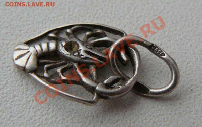 Серебрянная подвеска  Рак до 05.12.13  22-00 по Мск - Подвеска рак