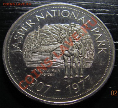 Z02 Канада торг. доллар Jasper Park 1977 08.12 в 22°° - Z02 Canada Trade Dollar Jasper_2