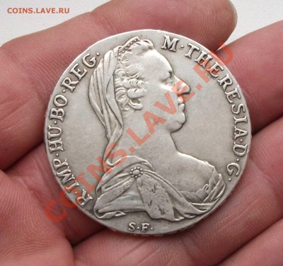 серебреная монета 1780 год - DSCF7397яя