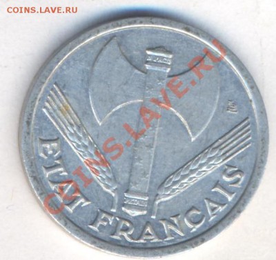 Франция 1 франк 1943 г. Состояние. 06.12.13 г. 22-00 МСК . - Франция 1 фр 1943 1