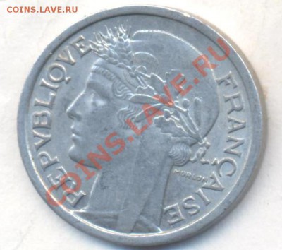 Франция 1 франк 1959 г. Состояние.  06.12.13 г. 22-00 МСК . - Франция 1 фр 19591