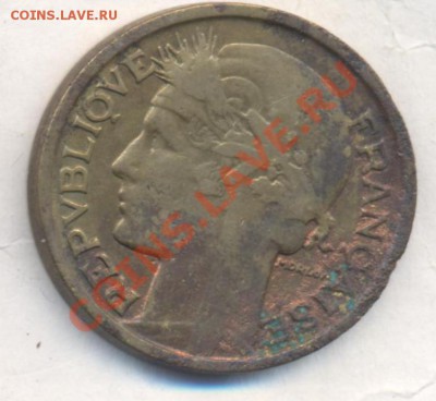 Франция 2 франка 1933 г.  06.12.13 г. 22-00 МСК . - Франция 2 фр 1933 1